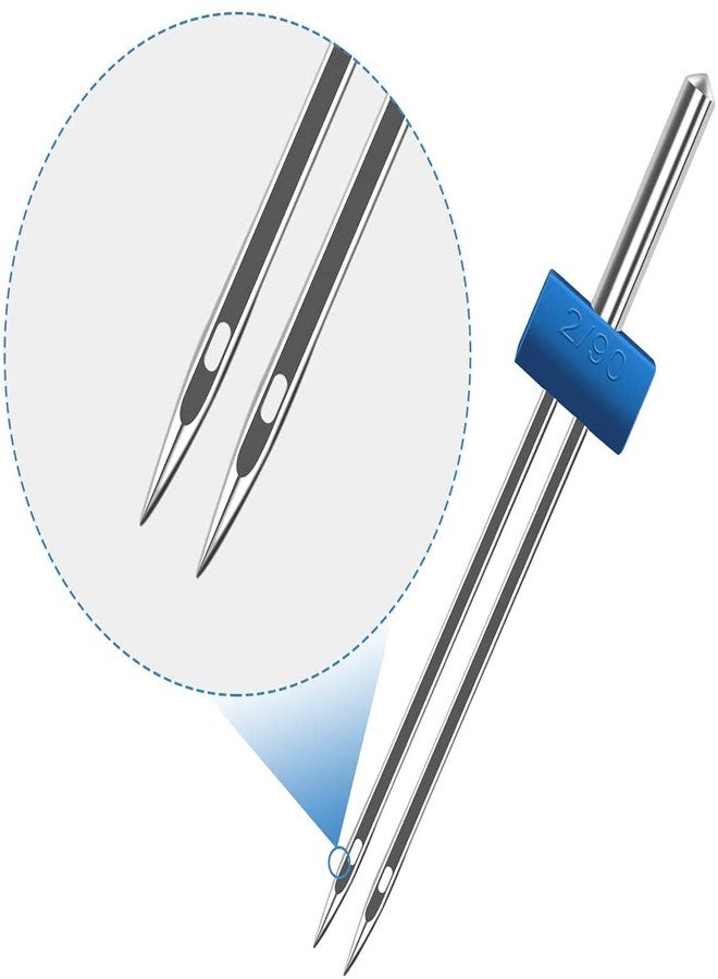 بينديا مجموعة دبابيس إبرة مزدوجة التأرجح من بينديا، 3 قطع، مقاسات 2/90، 3/90، 4/90، لأعمال الحرف اليدوية وتزيين الملابس - Image 3